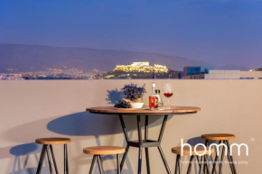 Academy of Plato homm rooftop with Acropolis View